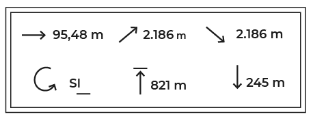 Desnivel ruta Espadán